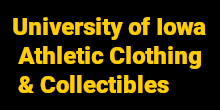 University of Iowa Athletic Clothing and Collectibles Surplus Sales Logo