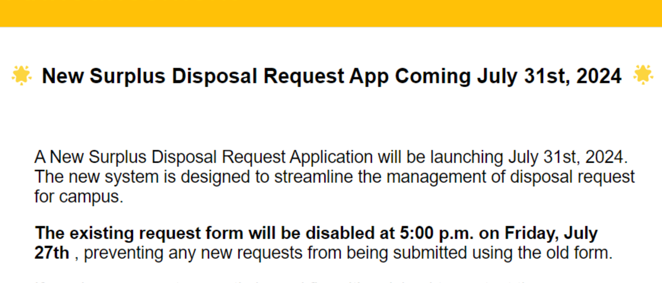 Announcement